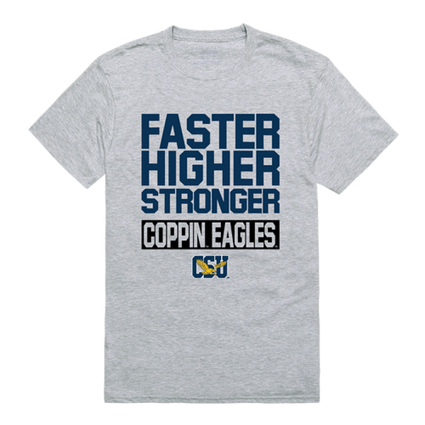 FinalFan Coppin State University Men Workout T-Shirt&#44; Heather Grey - Medium