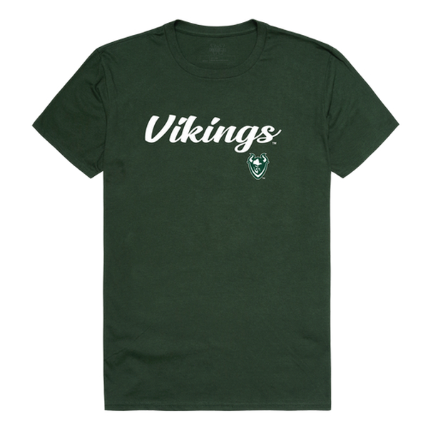 FinalFan Men Portland State Vikings Script T-Shirt&#44; Forest Green - Small