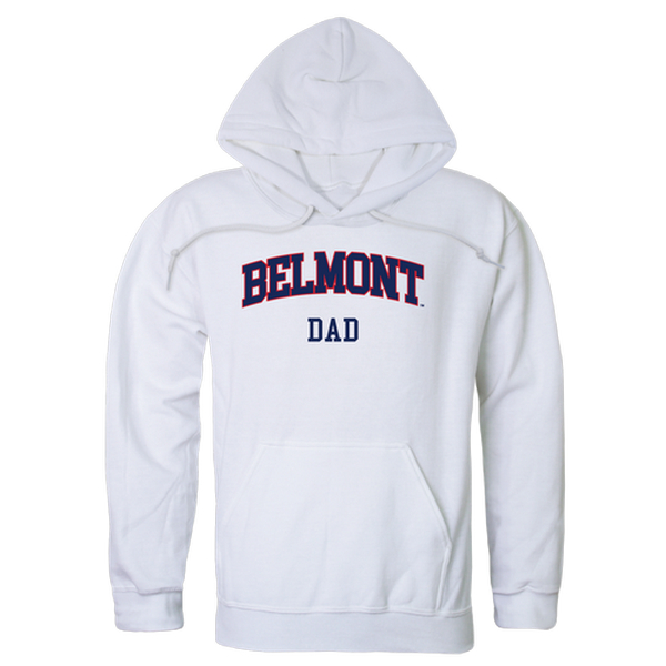 FinalFan Men Belmont University Bruins Dad Hoodie&#44; White - Small