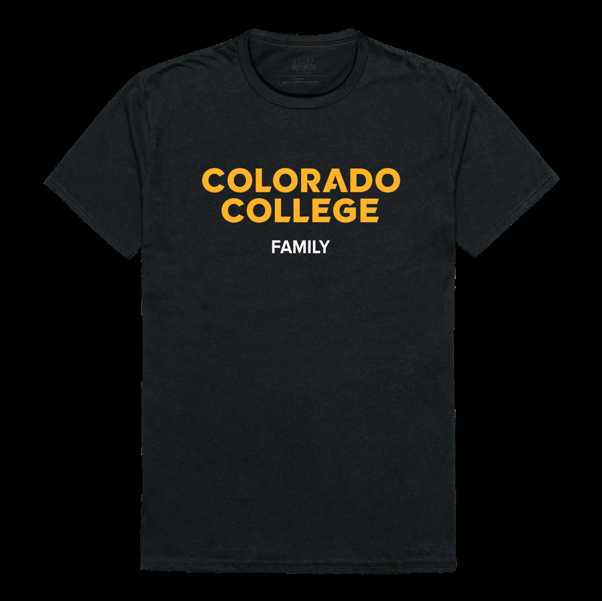 FinalFan Colorado College Tigers Family T-Shirt&#44; Black - Small