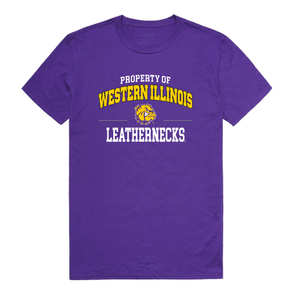 FinalFan Western Illinois University Men Property T-Shirt&#44; Purple - Medium