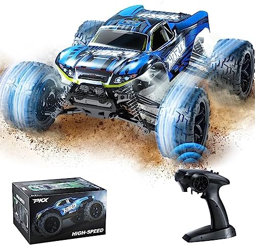 BrainBoosters 1-16 Scale 31 KPH High Speed 4WD Remote Control Car with 2.4GHz All Terrain RC Monster Truck&#44; 7.4V Battery&#44; 4 x 4 Off Ro
