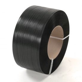 BeautyBlade Polypropylene Strapping&#44; 0.5 in. x 0.030 in. x 6&#44;000 ft. - Black&#44; 8 in. x 8 in. Core