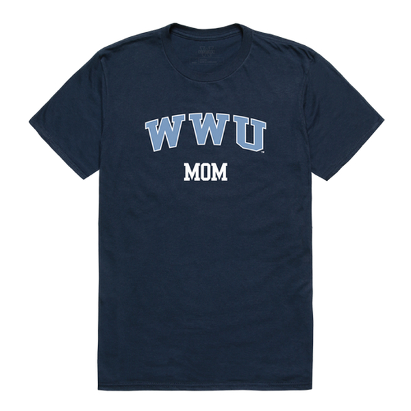 LogoLovers Western Washington University College Mom T-Shirt&#44; Navy - Small
