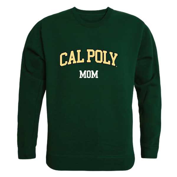LogoLovers California Polytechnic State University Mom Crewneck T-Shirt&#44; Forest Green - Medium