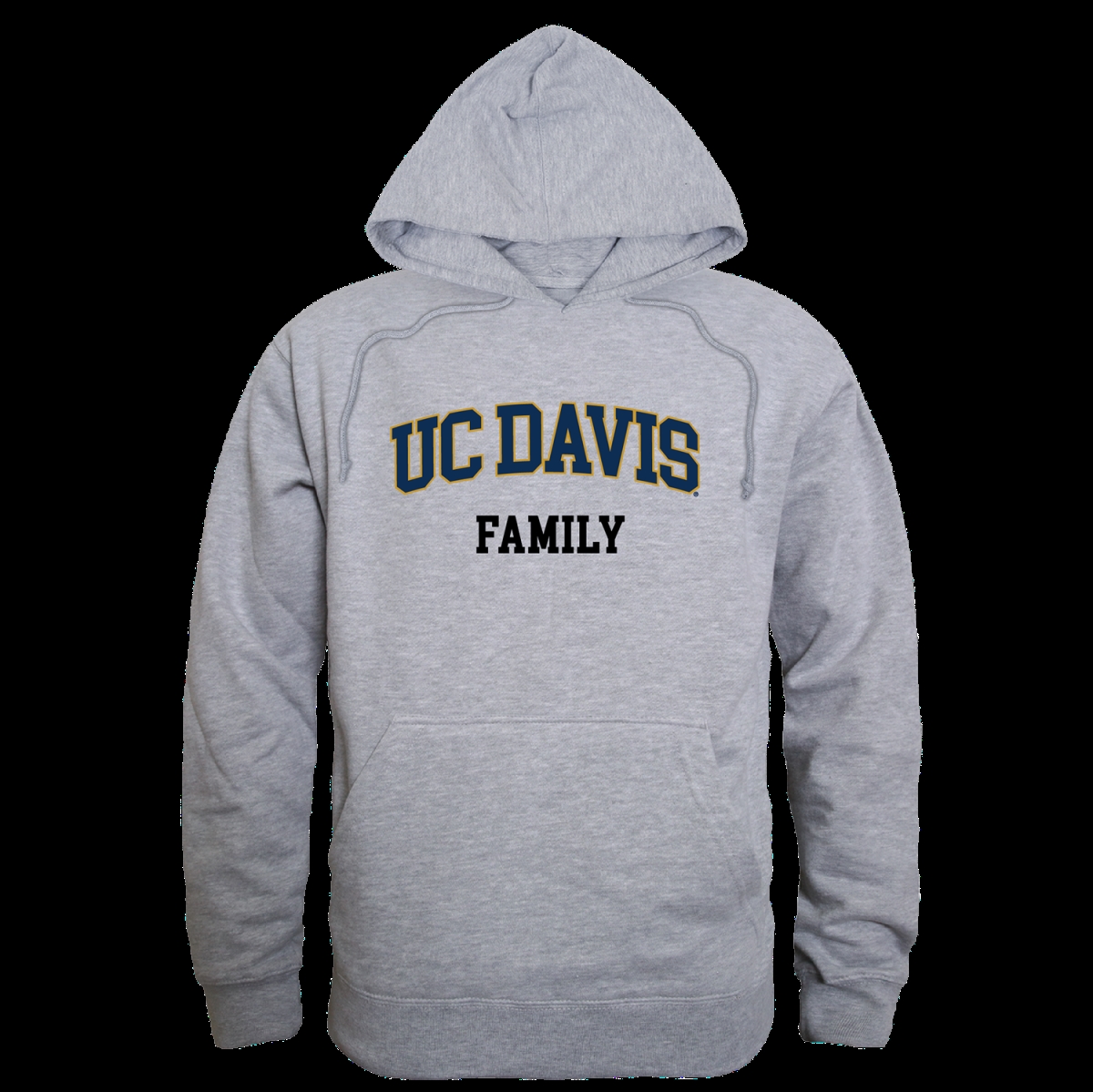 FinalFan University of California&#44; Davis Aggies Family Hoodie&#44; Heather Grey - Small