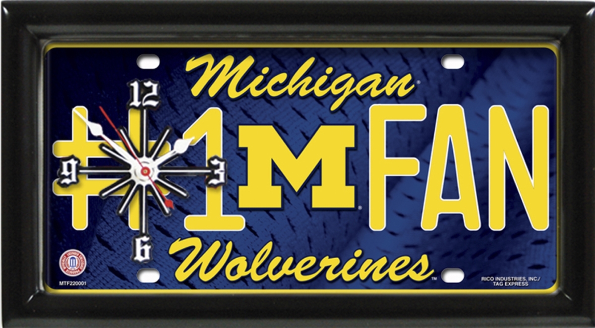 Archivo Michigan Wolverines Clock
