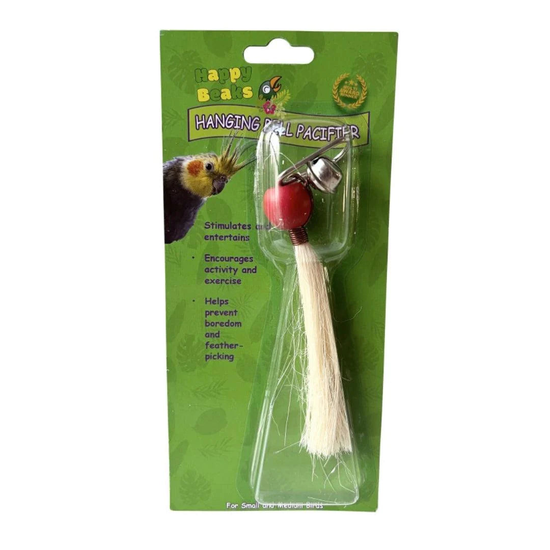 A & E Cages 644472008715 Happy Beaks Preening Toy with Bell Bird Toy - Large