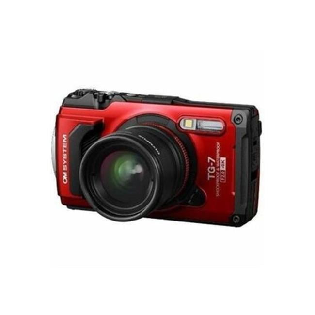 OM Digital Solutions V110030RU000 Tough TG-7 12 Megapixel Digital Camera&#44; Red