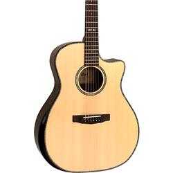 Cort Guitars GAPFBEVELNAT-U FW Grand Regal Pao Ferro Bevel Arched Back LR Baggs Ebony Cut Acoustic Electric Guitar&#44; Natural