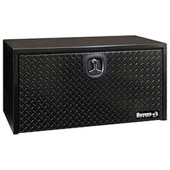 Buyers Products 1702505 Steel Underbody Truck Box with Diamond Tread Aluminum Door&#44; Black - 18 x 18 x 36 in.