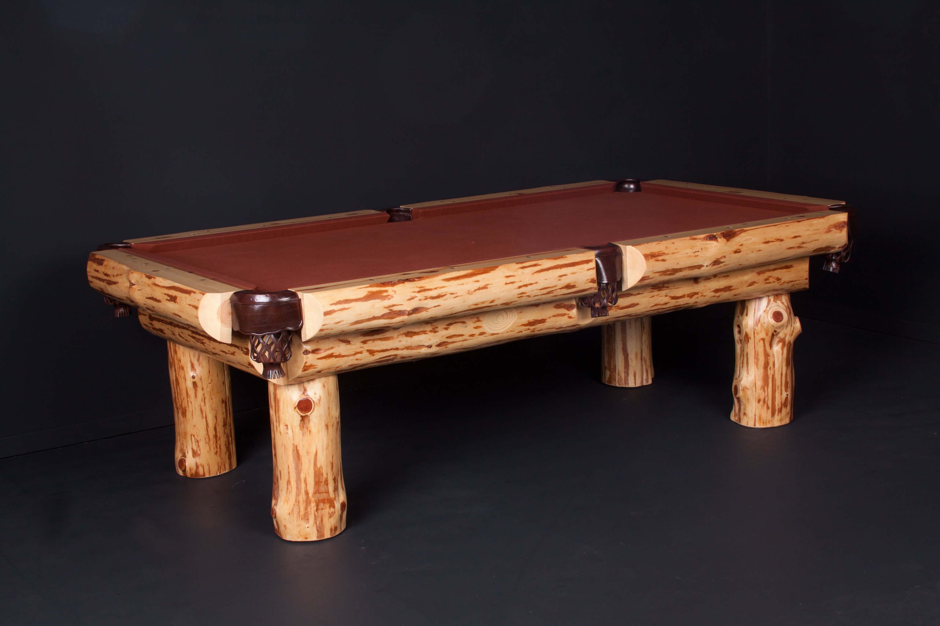 Viking Log Furniture LPKC8 8 ft. Klondike Pool Table - Clear