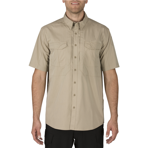 5.11 Tactical 5-71354055L Stryke Shirt Short Sleeve, Khaki - Large