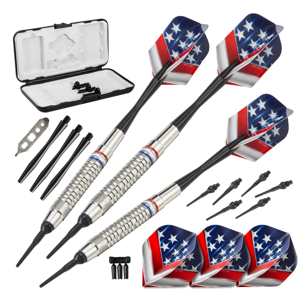 Fat Cat 20-2075-20 20 Grams Support Our Troops Soft Tip Darts, Red