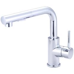 Olympia K-5085 Single Handle Pull-Out Kitchen Faucet&#44; Chrome