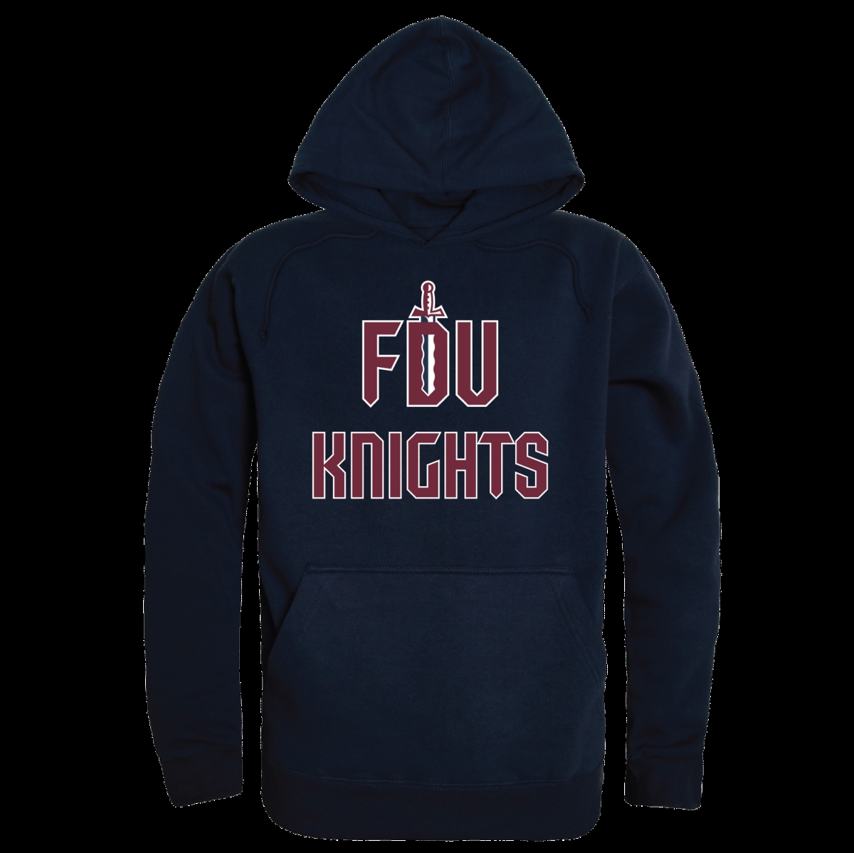 W Republic 512-300-NV3-04 Fairleigh Dickinson Knights The Freshman Hoodie&#44; Navy - Extra Large