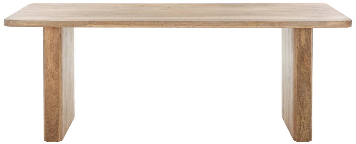 Safavieh SFV5749A 80 in. Hewlett Wood Dining Table&#44; Natural