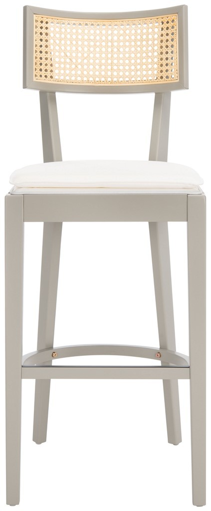 Safavieh BST1505D Galway Cane Bar Stool Grey Natural