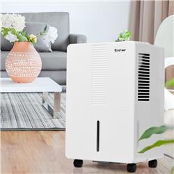 Total Tactic EP23518 Portable 30 Pint Humidity Control up to 1500 sq. ft. Dehumidifier, White
