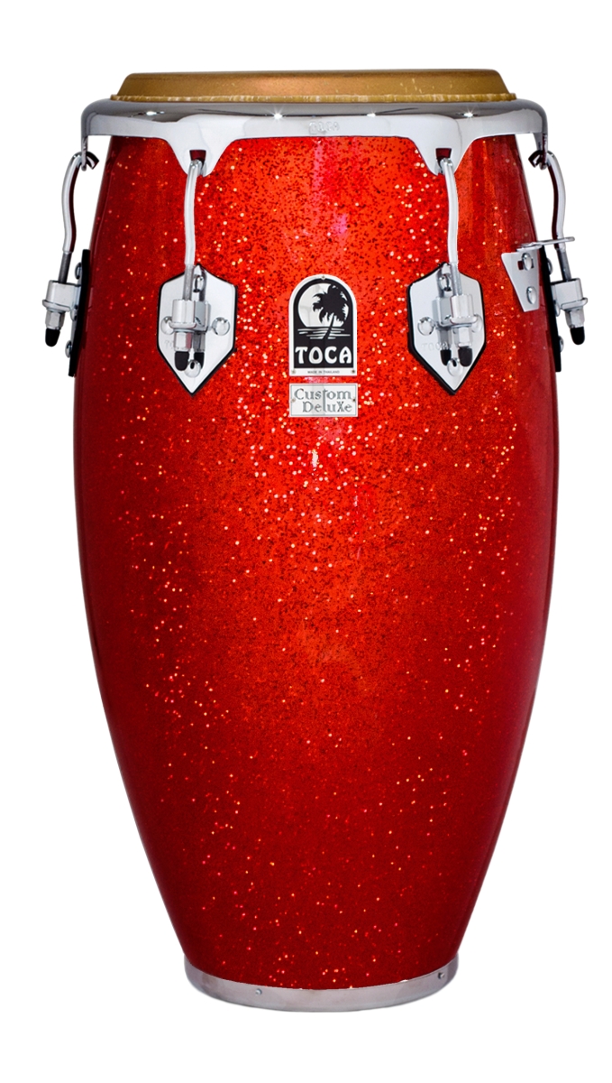 toca 4612-1-2FR 12.5 in. Custom Deluxe Fiberglass Tumba Drum&#44; Red