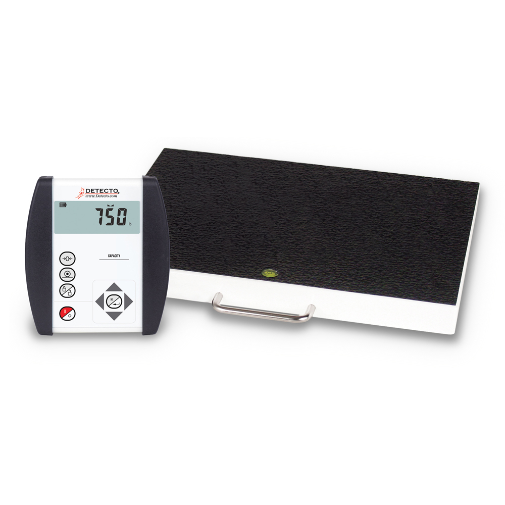 Cardinal Detecto Scales Detecto-6100-C-AC Detecto 6100 Remote Indicator Portable Scale with AC Adapter&#44; Bluetooth & WiFi