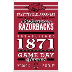 Remember the Game Arkansas Razorbacks Sign 11x17 Wood Wordage Design