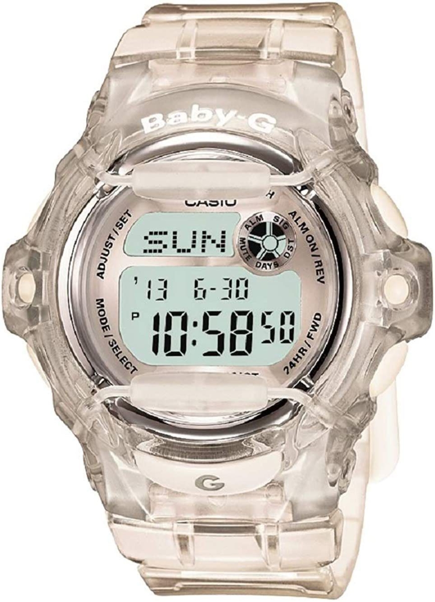 Casio CSO-BG169R-7BM Baby-G Digital Watch with Translucent Strap&#44; White