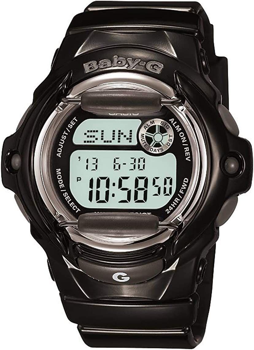 Casio CSO-BG169R-1M Baby-G Digital Watch with Translucent Strap&#44; Black