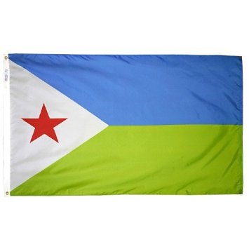 Annin Flagmakers 192213 3 ft. x 5 ft. Nyl-Glo Djibouti Flag