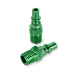 Legacy Manufacturing LEG-A71440B-2PK 0.25 in. Color Connex Type Body Plug&#44; Green Anodized 0.25 in. Male NPT - Pack of 2
