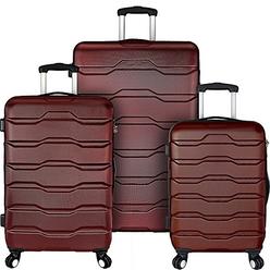 Traveler's Choice Travelers Choice EL09075R Elite Luggage Omni 3-Piece Hardside Spinner Luggage Set&#44; Red
