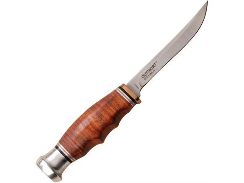 Elk Ridge ER-200-31LBR 3.50 in. Outskirt Fixed Blade Skinner Knife