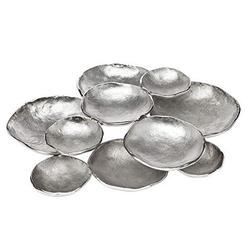 Godinger 5557 Stainless Steel Silver Cluster Salad Condiments Dipping Serving Bowl