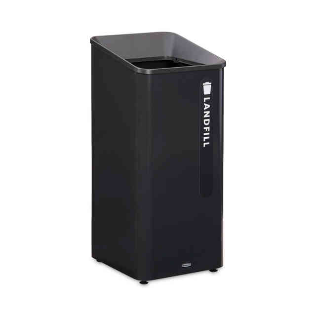 Rubbermaid RCP2078988 23 gal Sustain Landfill Waste Container&#44; Black