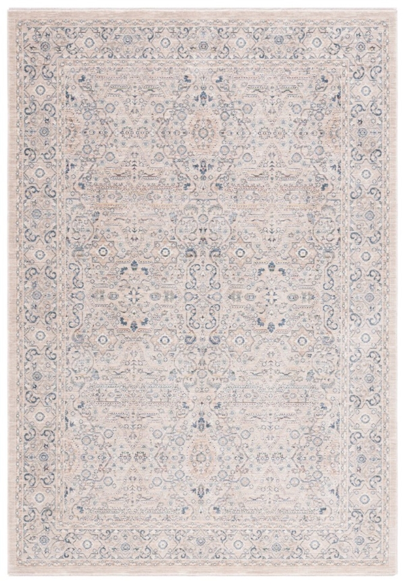 Safavieh SUT104B-8 8 x 10 ft. Sutton Traditional Power Loomed Rectangle Area Rug&#44; Beige & Navy