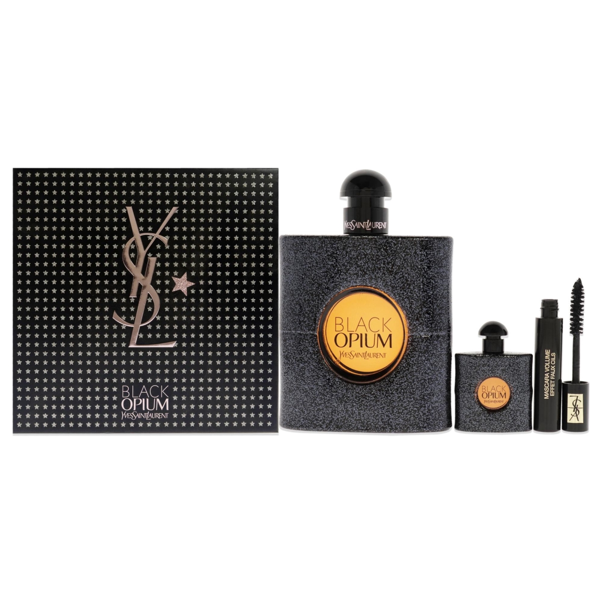 Yves Saint Laurent I0097341 Black Opium Gift Set for Women - 3 Piece