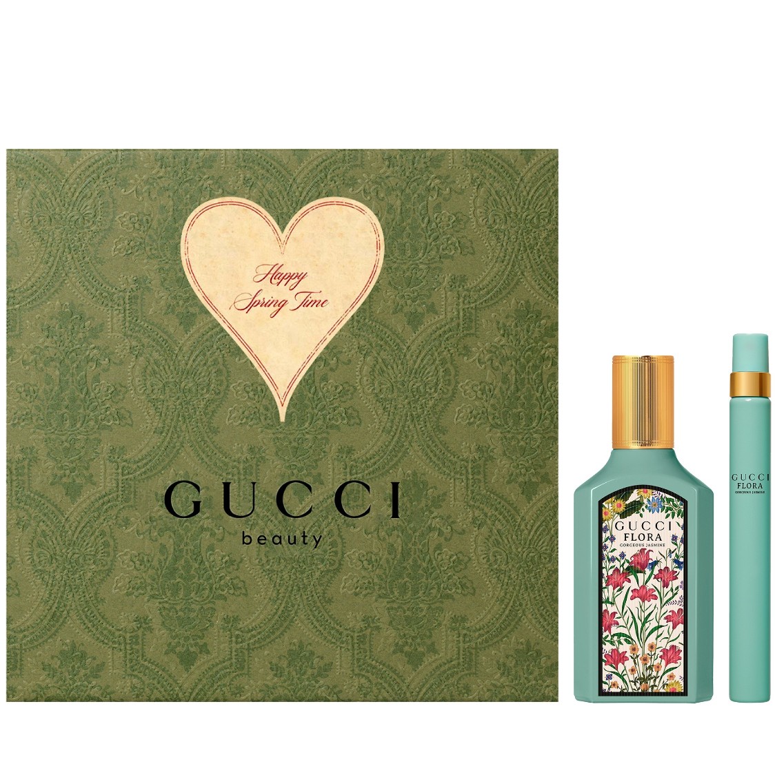 Gucci 474659 2 Piece Gucci Flora Gorgeous Jasmine Fragrance Gift Set for Womens