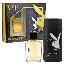 Playboy 475649 VIP EDT Spray 2 oz&#44; Shower Gel & Shampoo 8.4 oz Gift Set