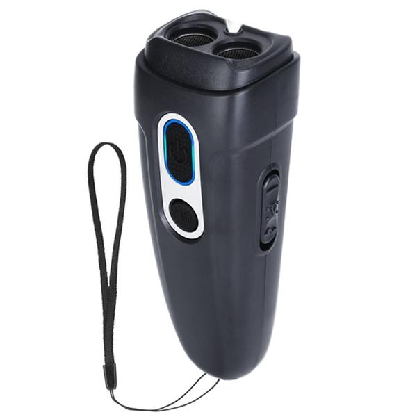 Fresh Fab Finds FFF-GPCT4125 Ultrasonic Rechargeable Handheld Dog Barking Deterrent with 4 Modes LED Flashlight Dog Repeller