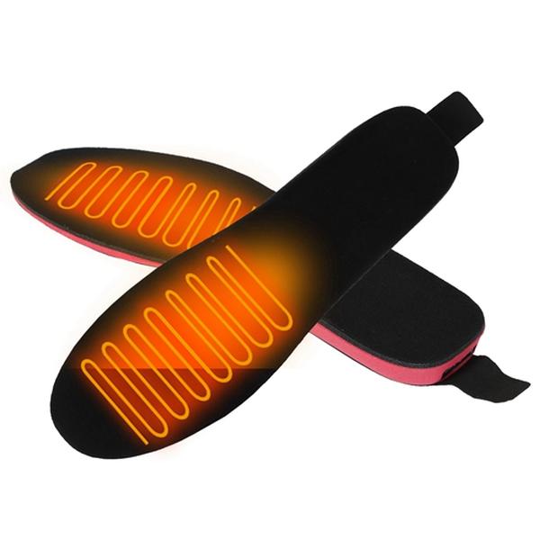 Fresh Fab Finds FFF-L-GPCT3875 Heated Insoles Electric Heated Foot Warmer 3000mAh Rechargeable Battery Powered Trimmable Heated Shoe Insoles&#44