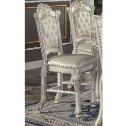 Acme Furniture DN01516 20 x 53 x 47 in. Vendome Counter Height Chair&#44; Antique Pearl - Set of 2