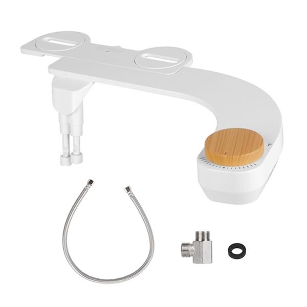Fresh Fab Finds FFF-GPCT4023 Bidet Attachment Non-Electric Fresh Water Bidet Sprayer Toilet Seat Attachment with Dual Nozzles Water Flow Control