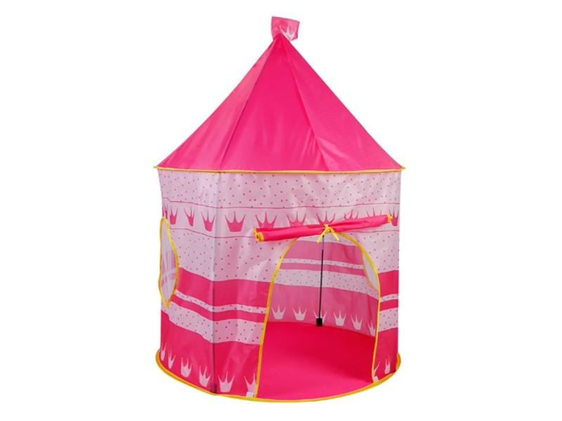 Fresh Fab Finds FFF-Pink-GPCT2724 Kids Play Foldable Pop Up Children Play Tent Portable Baby Play House Castle with Carry Bag Indoor Outdoor Use