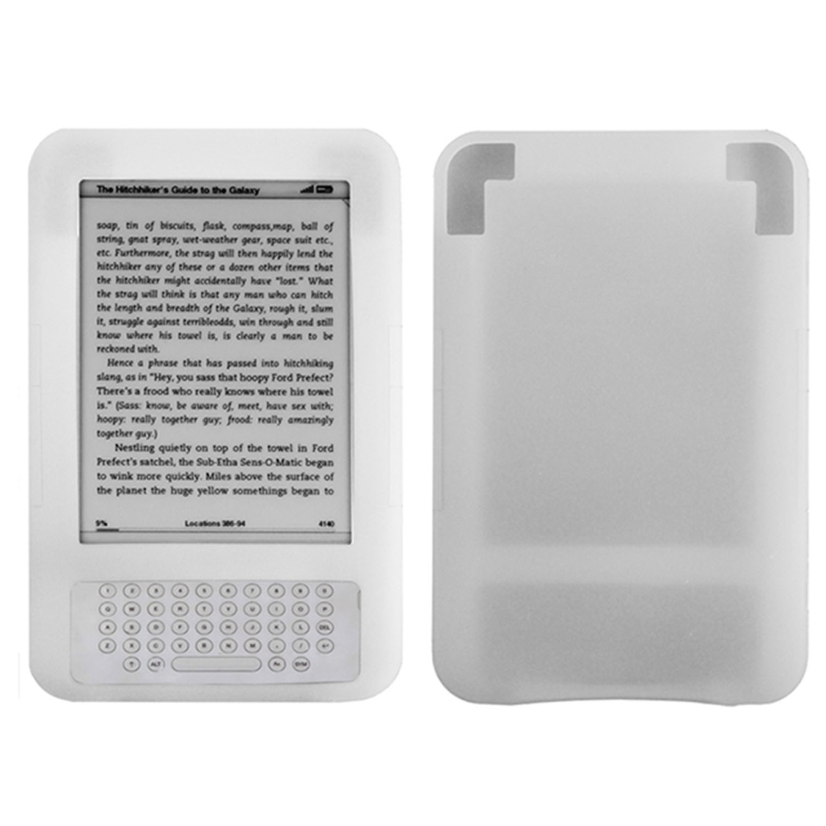 Fresh Fab Finds FFF-Whilte-GPCT65 Kindle Protective Case Cover for Amazon Kindle&#44; White - Unisex