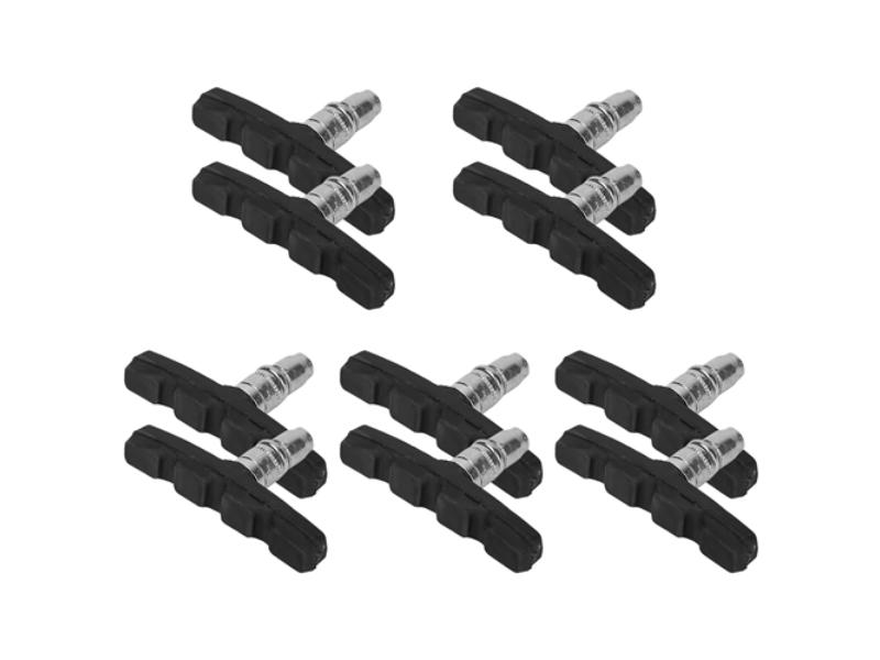 Fresh Fab Finds FFF-GPCT2583 V Bike Brake Pads Road Mountain Bicycle V-Brake Blocks Set 70 mm Non-Slip V Bicycle Stop Caliper with Hex Nuts & Sp