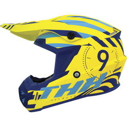 THH Helmets 647982 T730X Twister Youth Helmet&#44; Yellow & Blue - Medium