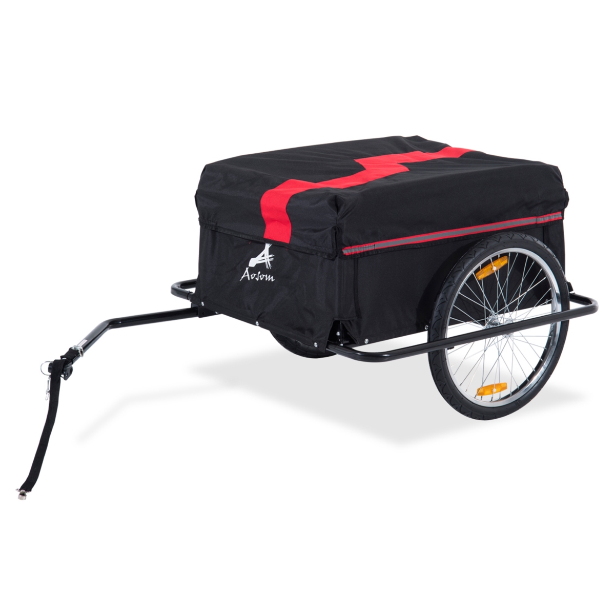212 Main 5664-0005R-1 Bike Cargo Trailer Elite Two-Wheel Bicycle Large Cargo Wagon Trailer with Oxford Fabric Folding Storage & Removable