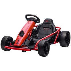 212 Main 370-303V80RD 24V Electric Go Kart for Kids&#44; Drift Ride-On Racing Go Kart with 2 Speeds for Boys Girls Aged 8-12 Years Old&#4