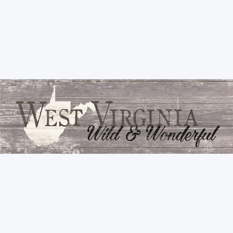 Youngs 37108 10.5 x 1 x 36 in. Wood West Virginia Wall Plaque