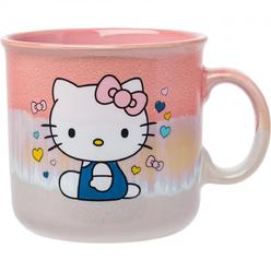 Hello Kitty 872776 20 oz Hello Kitty Pastel Drips Jumbo Ceramic Glaze Mug